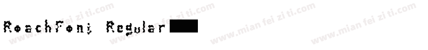 RoachFont Regular字体转换